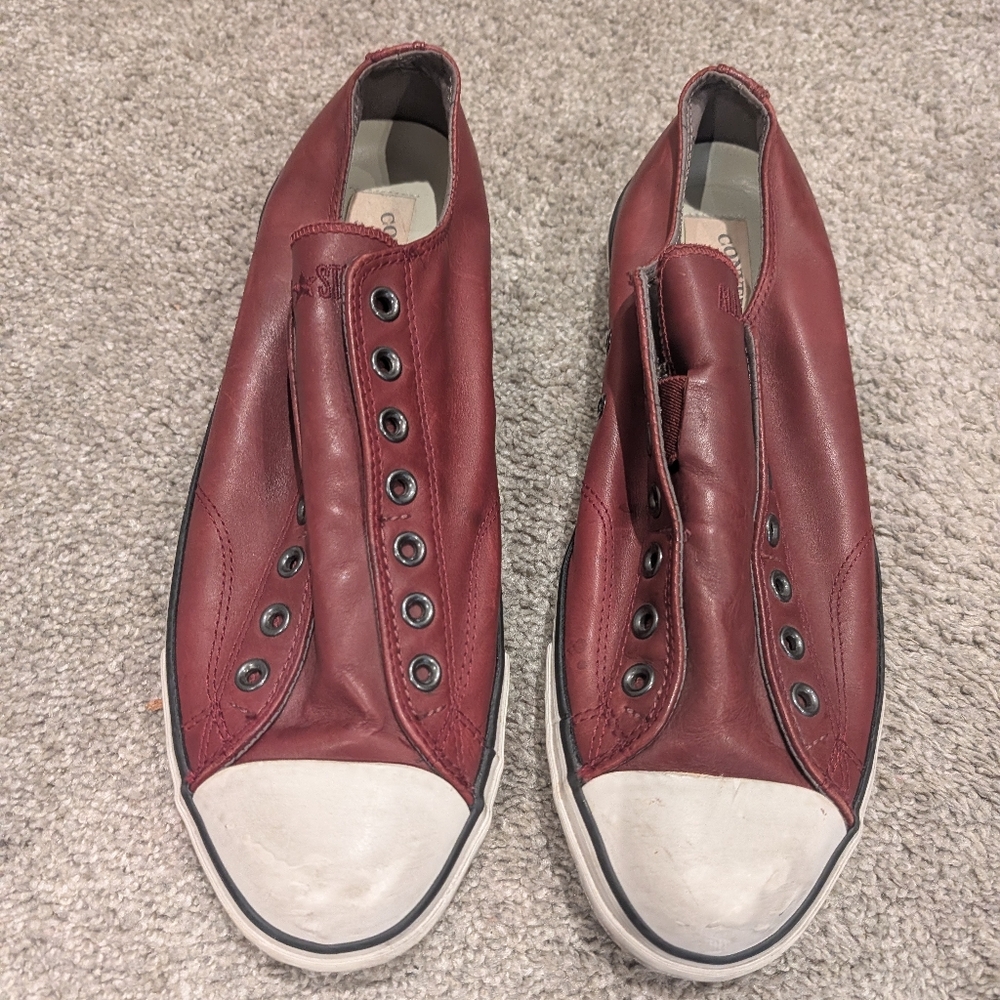 Converse John Varvatos Leather Sneakers Distressed Unisex Size M12